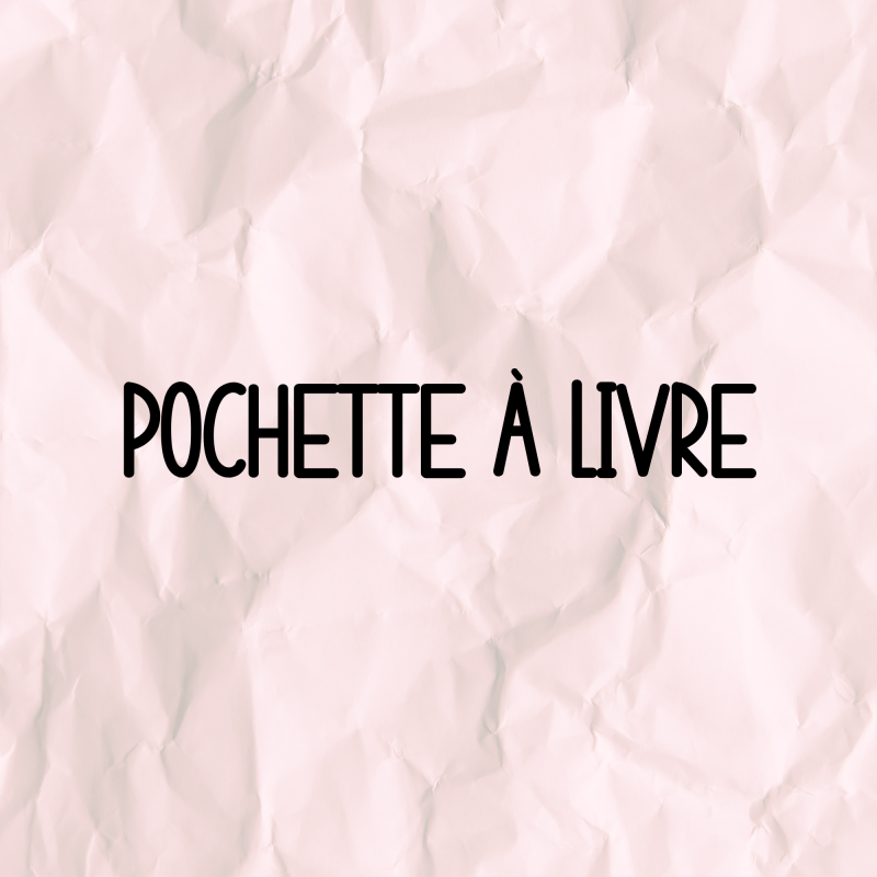 Pochette à livre velours côtelé