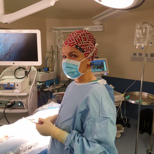 calot chirurgical opératoire bloc infirmière Noir motif Etoiles